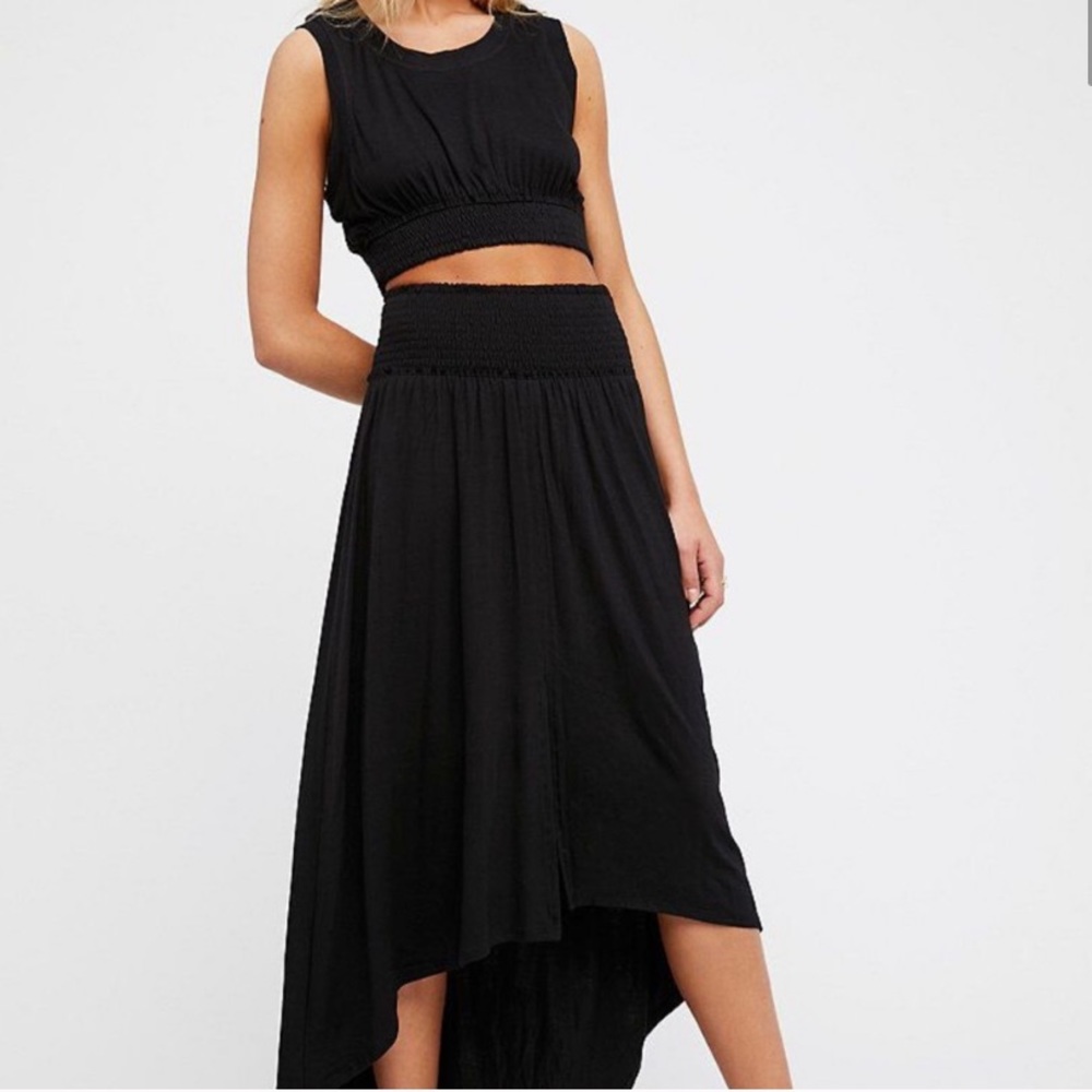 Free People Beach Set: Crop Top & Midi Skirt